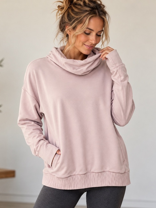 lululemon athletica Sweaters - LULU LEMON Stress Less Pullover - Porcelain Pink